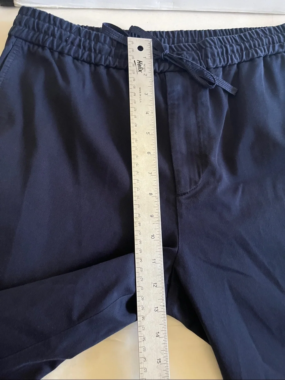 Gucci Navy Drawstring Pants red and blue pipe down side size 48